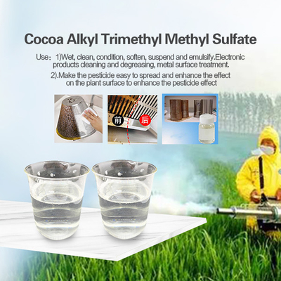 Coconut Alkyl Trimethyl Quaternary Ammonium Compound Wetting clean condition softness suspension   CAS  68002-60-8